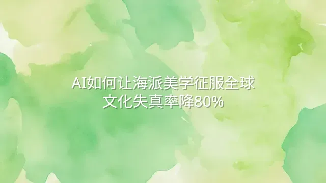 AI如何让海派美学征服全球？文化失真率降80%