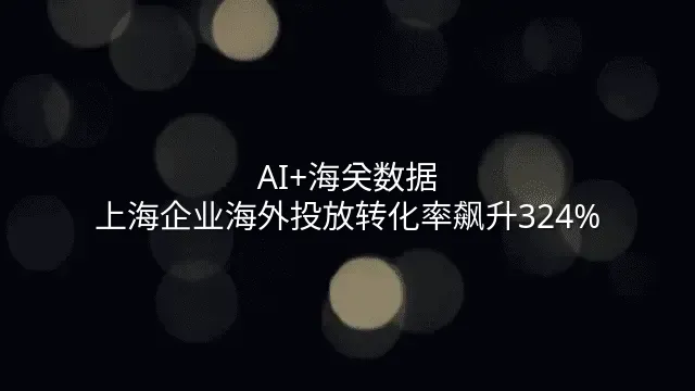 AI+海关数据：上海企业海外投放转化率飙升324%