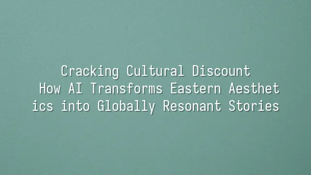 Cracking Cultural Discount: How AI Transforms Eastern Aesthetics into Globally Resonant Stories