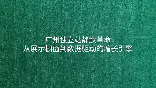 广州独立站静默革命：从展示橱窗到数据驱动的增长引擎
