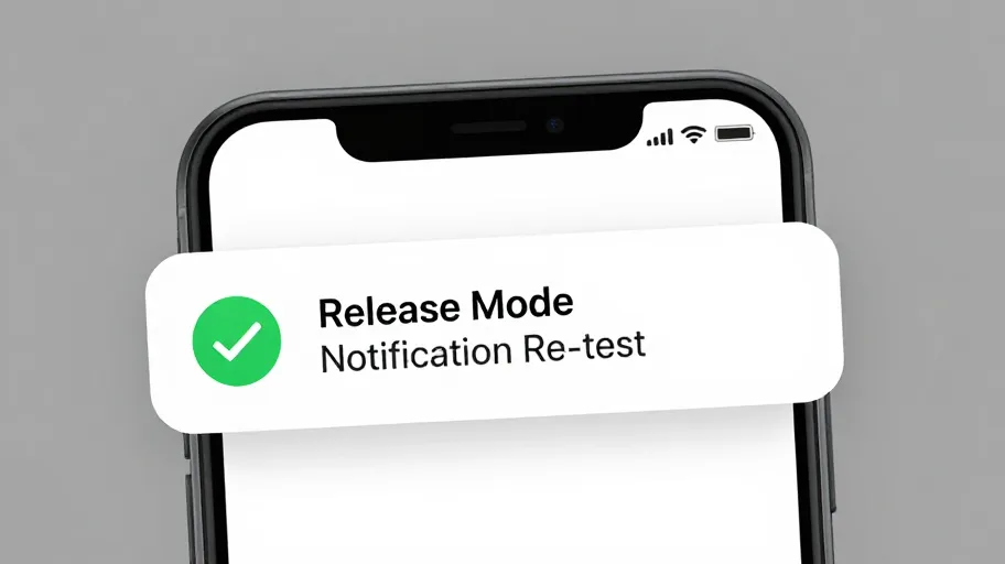 Release Mode Notification Re-test