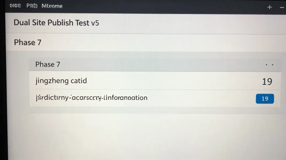 P7 Dual Site Publish Test v5