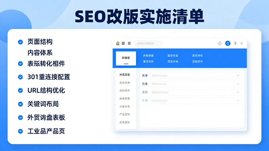 SEO Website Redesign Checklist for Tianjin: Pages, Content, Forms, and Follow-up Operations