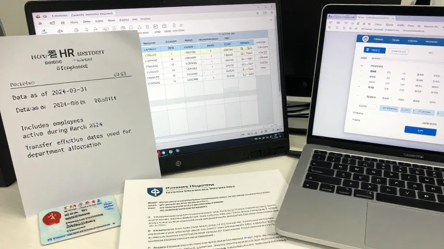 人事報表匯出了，接手的人知道這份資料算到哪一天嗎？